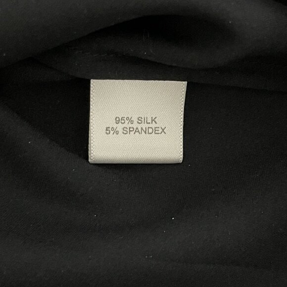 St. John Women's Silk Blend Black Sleeveless Blouse Top, Size S - Picture 3 of 6